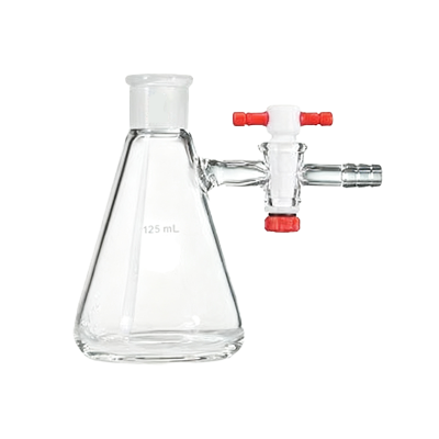 四氟节门磨口抽滤三角瓶