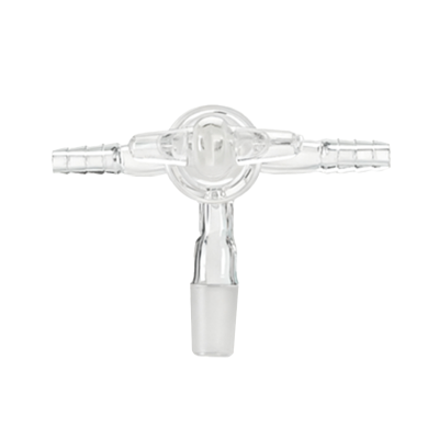 T型三通接头，带玻璃节门