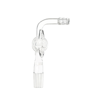 90°抽气接头，带砂板，带玻璃节门